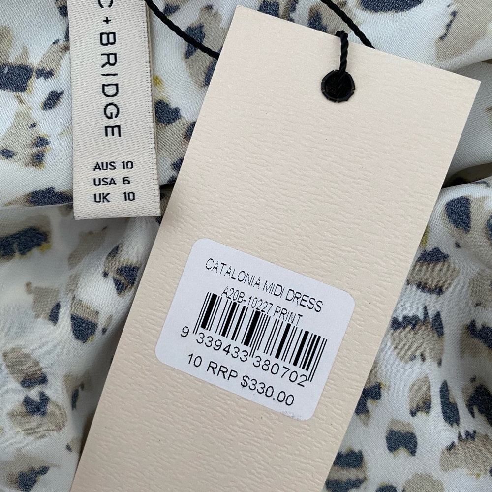 Bec & Bridge midi dress, size 10 - BNWT - Picture 3 of 5